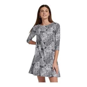 Tyler Boe size XS mixed animal print blue White Patterned Mini Dress extra small